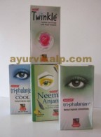 Lot of 3 Khojati Eye Drops Neem,Triphalanjan,Twinkle