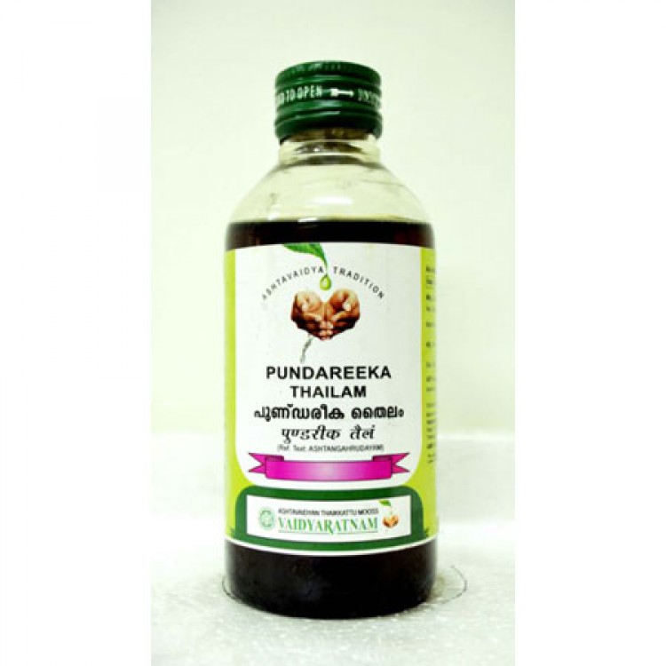 Vaidyaratnam PRAPUNDAREEKADI THAILAM Bottle of 200 ML